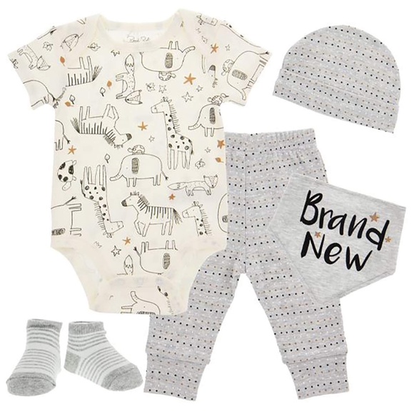 Newborn Baby Girl Boy Brand New Clothing Layette Gift Set Essentials Bodysuit